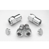 Custom Chrome Mirror Stem Mounting Kit Fit For 5/16" Doss Marker Light CCI #09127 & 09130